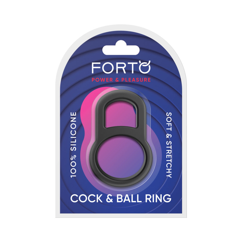 Forto F-41 Lock Cock & Ball Ring - Black